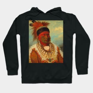 The White Cloud, Head Chief of the Iowas by George Catlin Hoodie